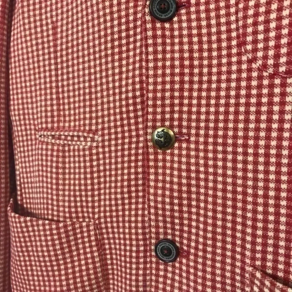 Zara Man Demin Couture Plaid  Blazer Size L